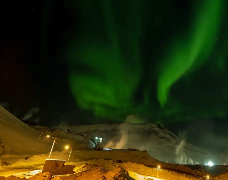 شفق قطبی در نورلیسک روسیه