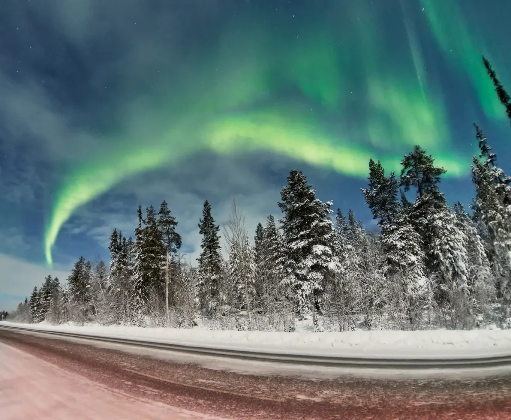 شفق قطبی در نورلیسک روسیه