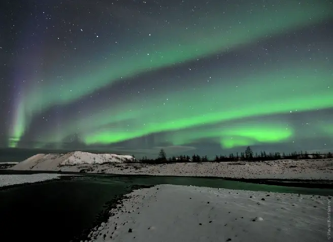شفق قطبی در نورلیسک روسیه