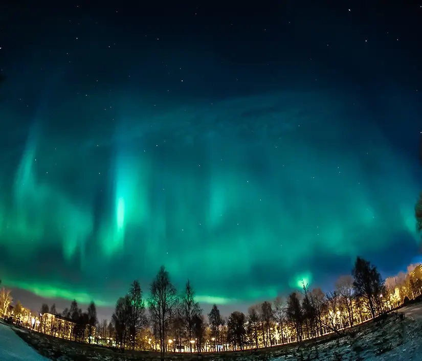 شفق قطبی وورکوتا روسیه