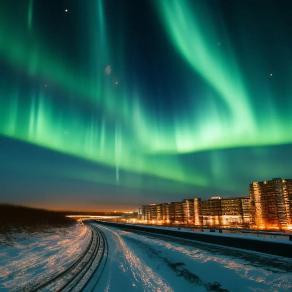 شفق قطبی وورکوتا روسیه