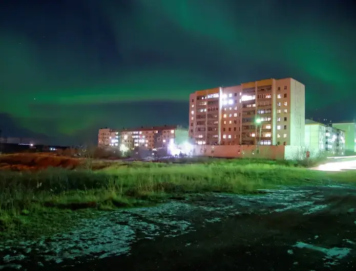 شفق قطبی وورکوتا روسیه