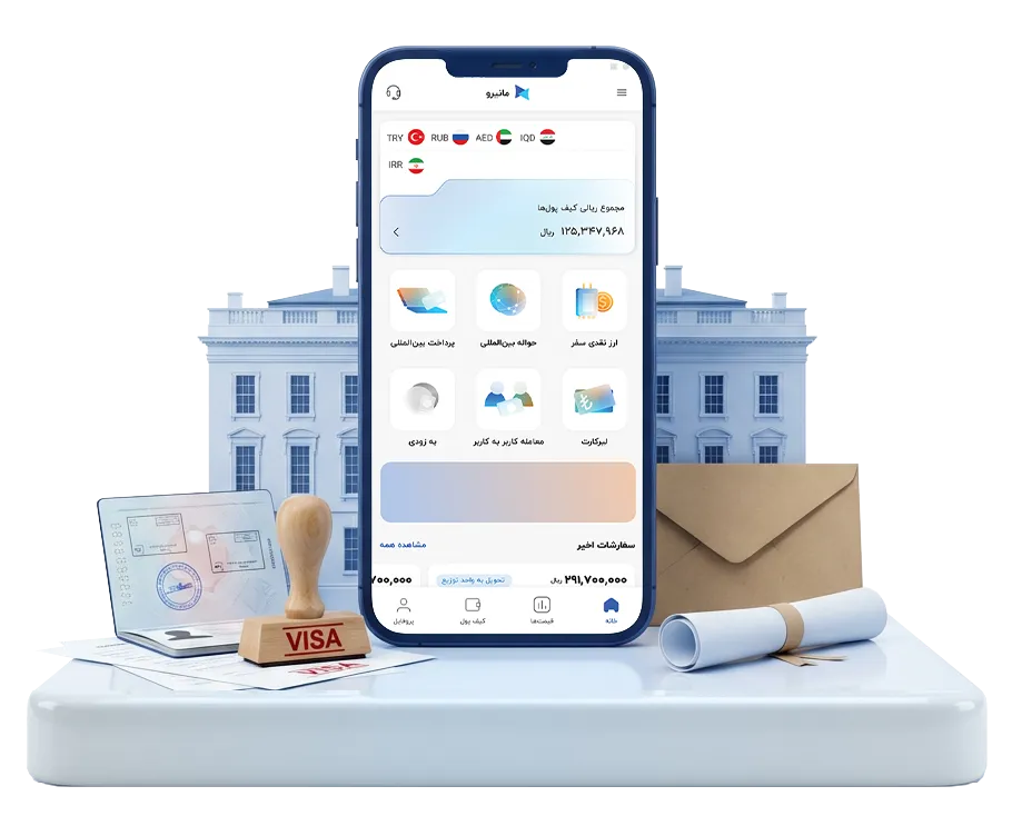 پرداخت هزینه ویزا و سفارت